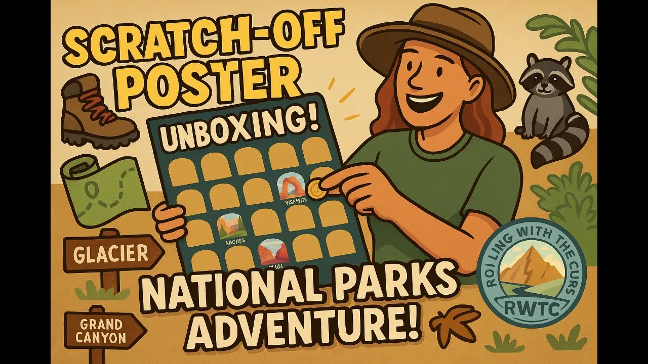 Our New US National Parks Scratch Off Poster Arrived!