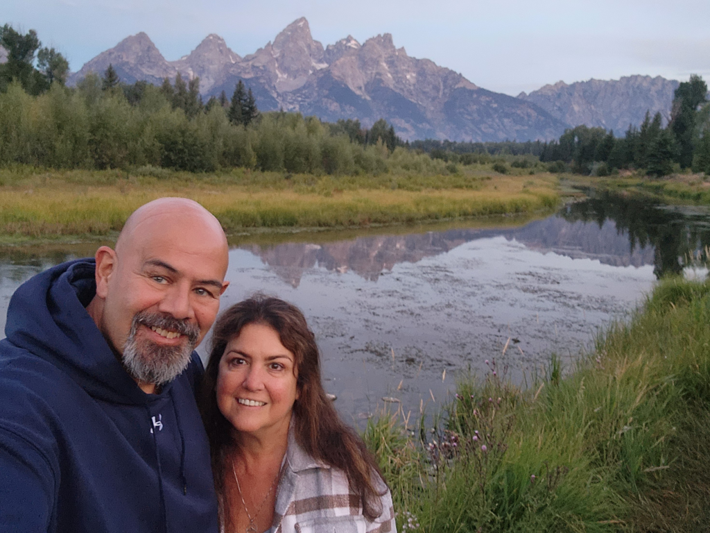 Grand Teton RV camping at Gros Ventre Campground with mountain views in Wyoming