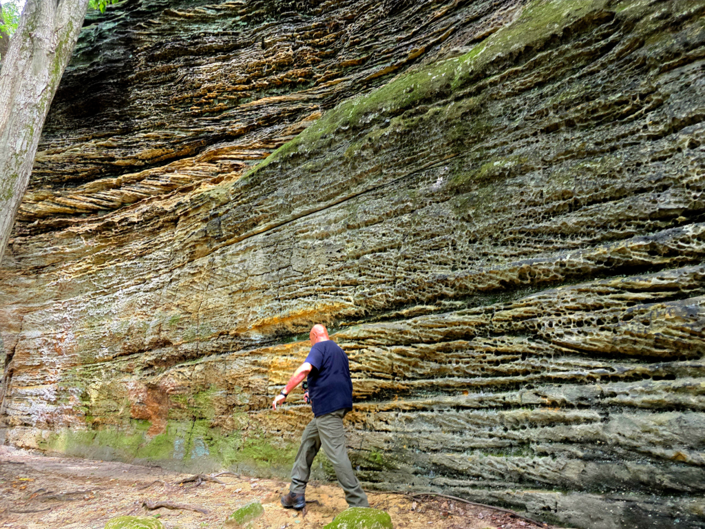 Ledges Trail at Cuyahoga Valley National Park with sandstone rock formations and forest trail
