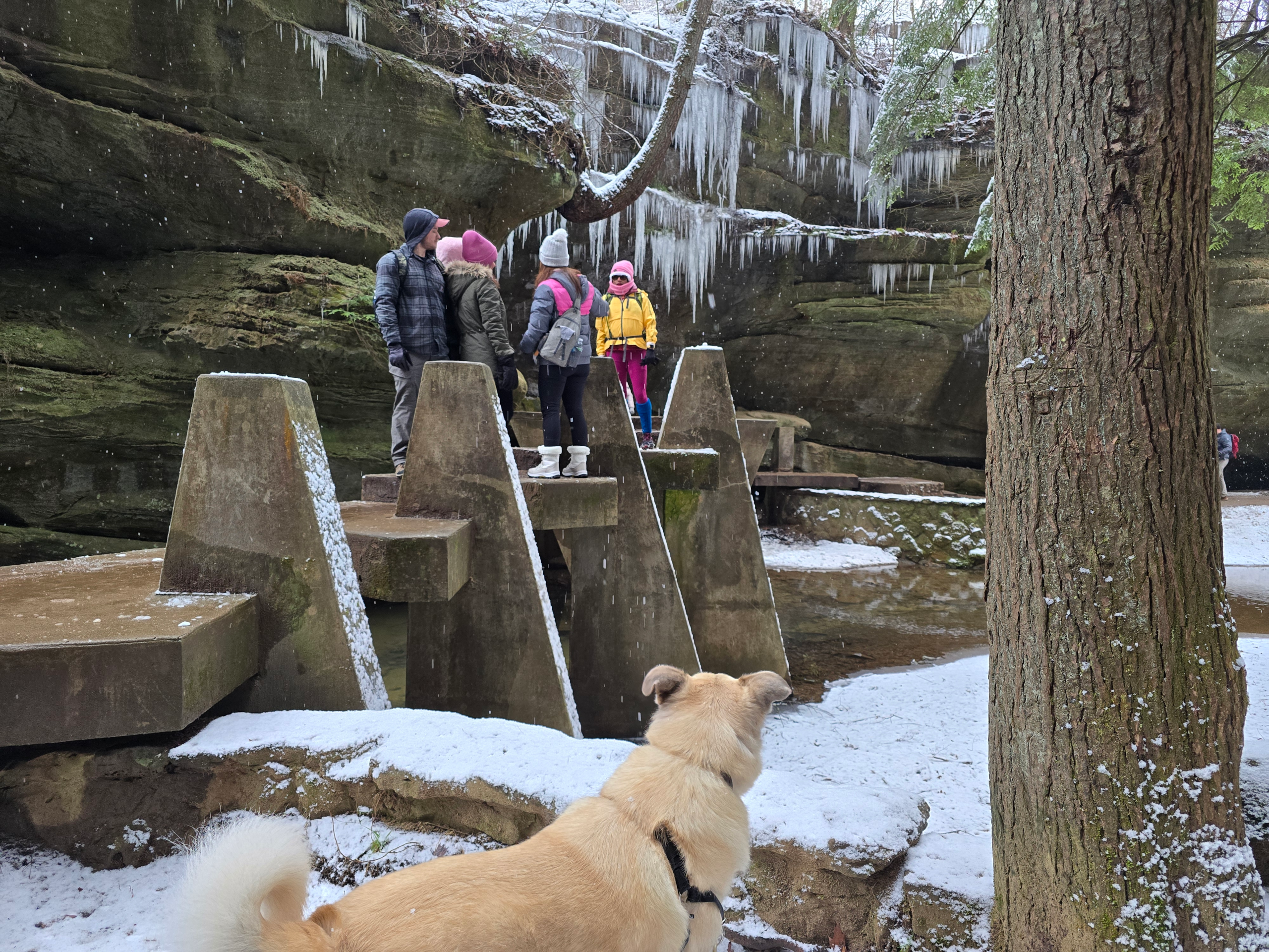 Hocking Hills Winter Hike: Crowds, Ice, and a Big Decision