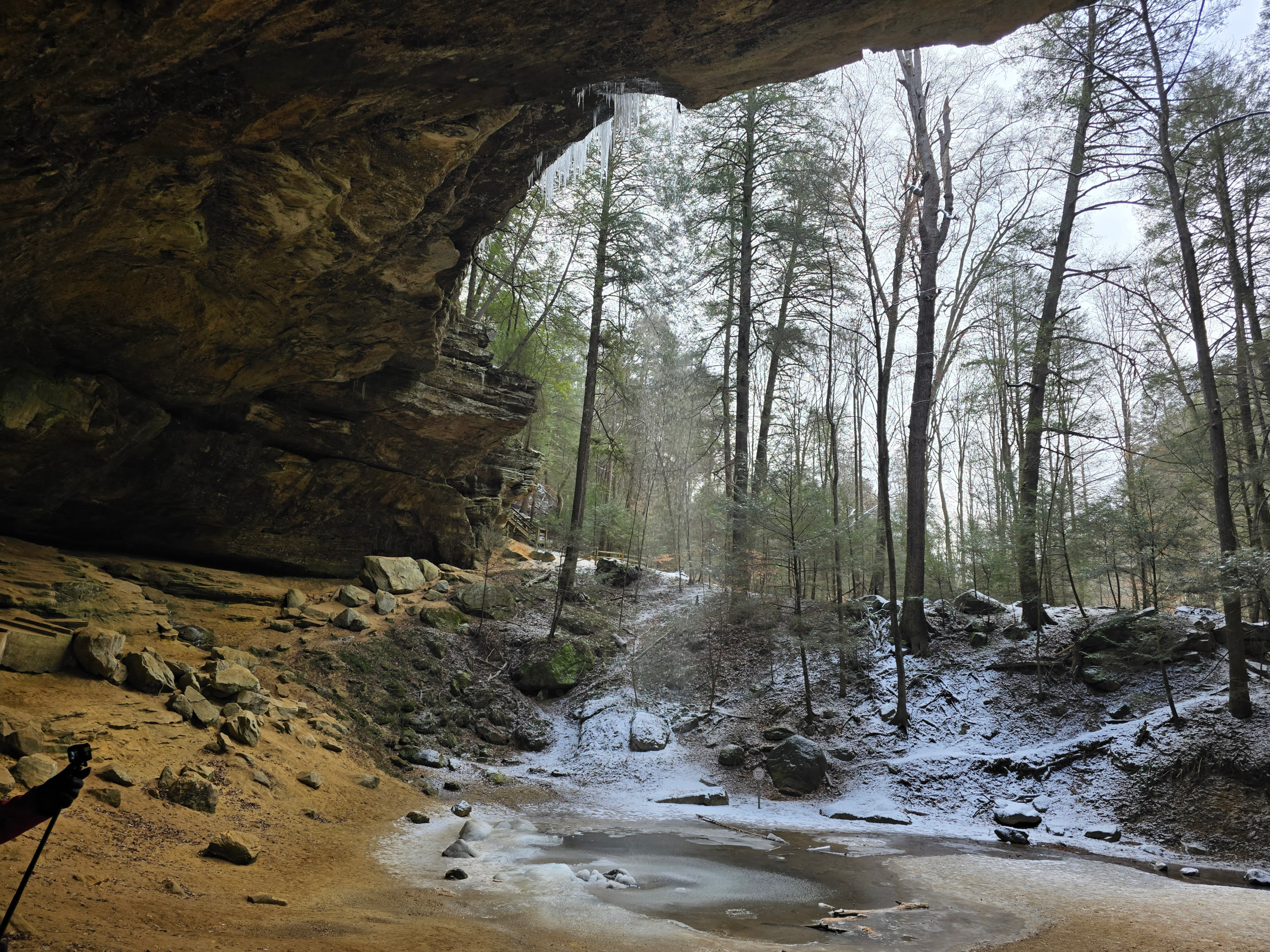Ash Cave Winter Hike at Hocking Hills: Our Cold “Do-Over” Day